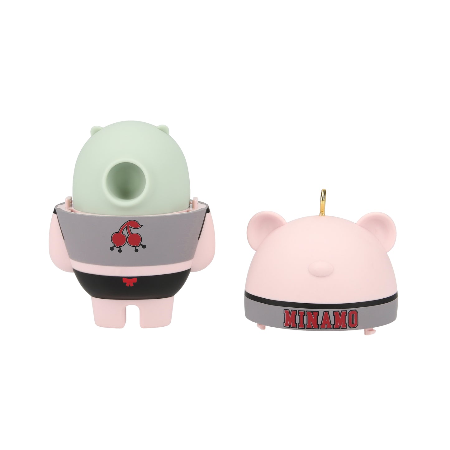 MINAMO Lotus Pink (RINGER GRAY T-SHIRT)